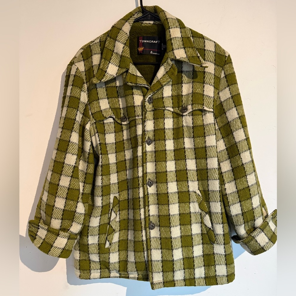 Vintage Penney’s Towncraft Plaid Coat Large